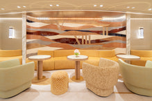 Marqueterie de métal par Maison Pouenat, laque et paille pour la boutique Cartier 13 Paix Paris