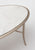 table basse ovale simbad acier marbre maison pouenat nicolas aubagnac