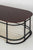 table basse octant acier laiton brosse croise maison pouenat borella art design